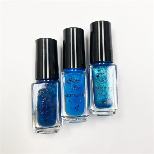 Nail Art Stamping Color Kit - Peacock Trio (3 colors)