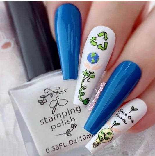 Recycle This (CjS-183) Steel Stamping Plate 8 x 8 Clear Jelly Stamper