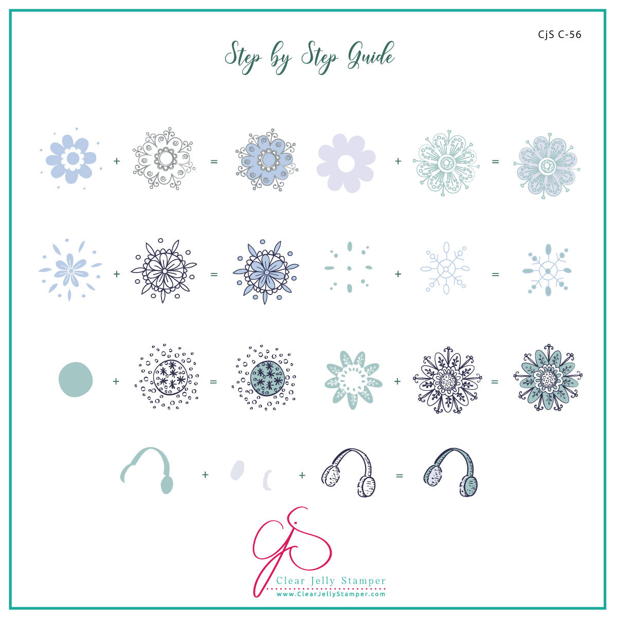 Silent Night (CjSC-56) Etched Nail Art Stamping Plate