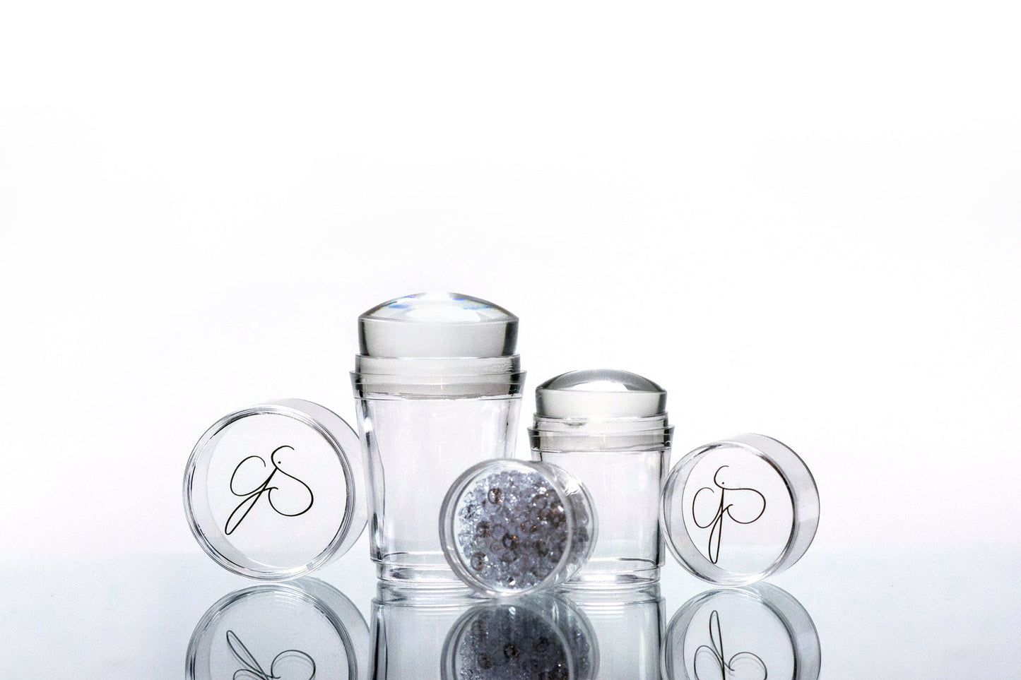 Crystal Double Stamper - With Bling Clear Jelly Stampers Clear Jelly Stamper