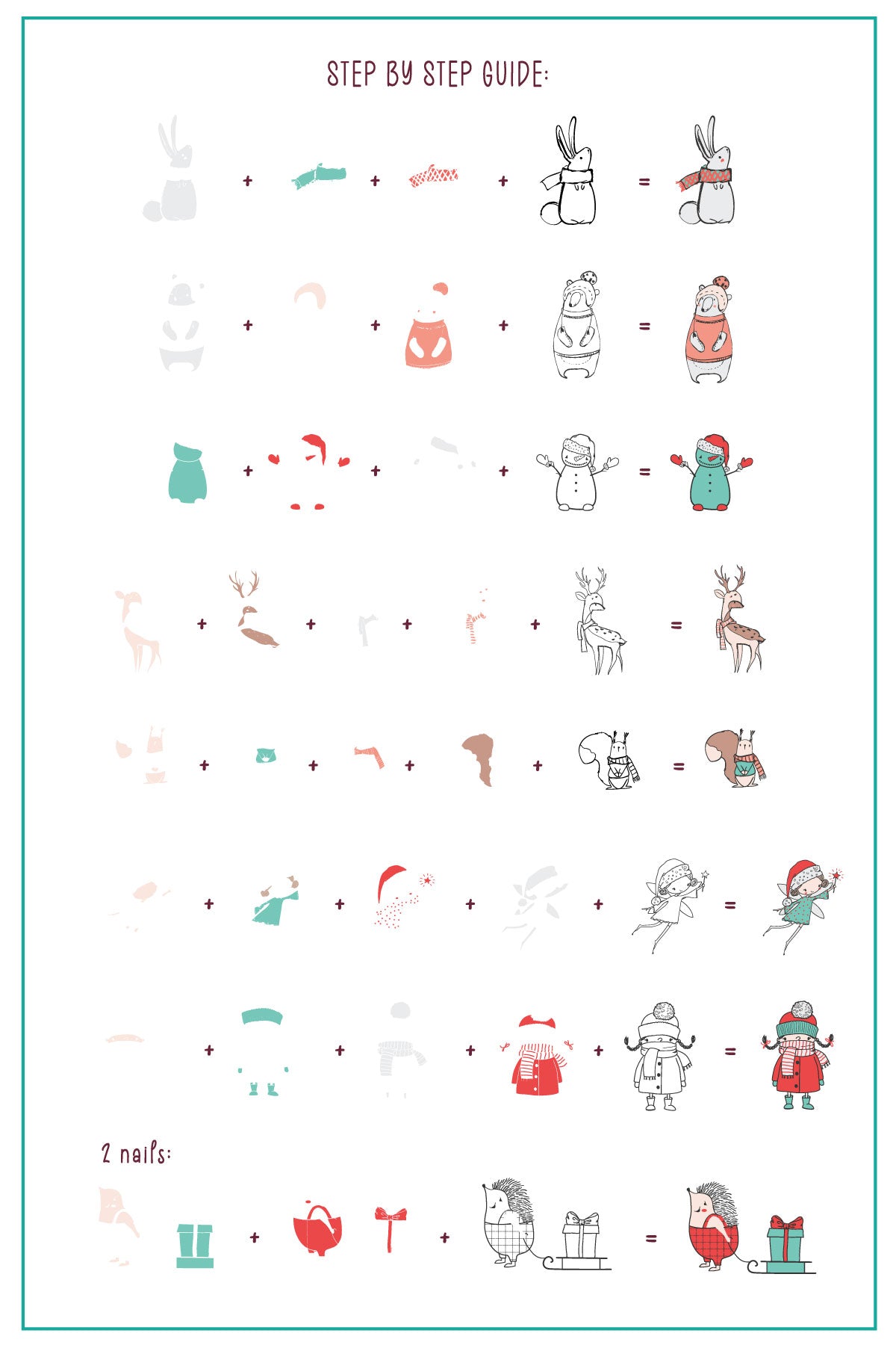 The Holiday (CjSC-72) Etched Nail Art Stamping Plate