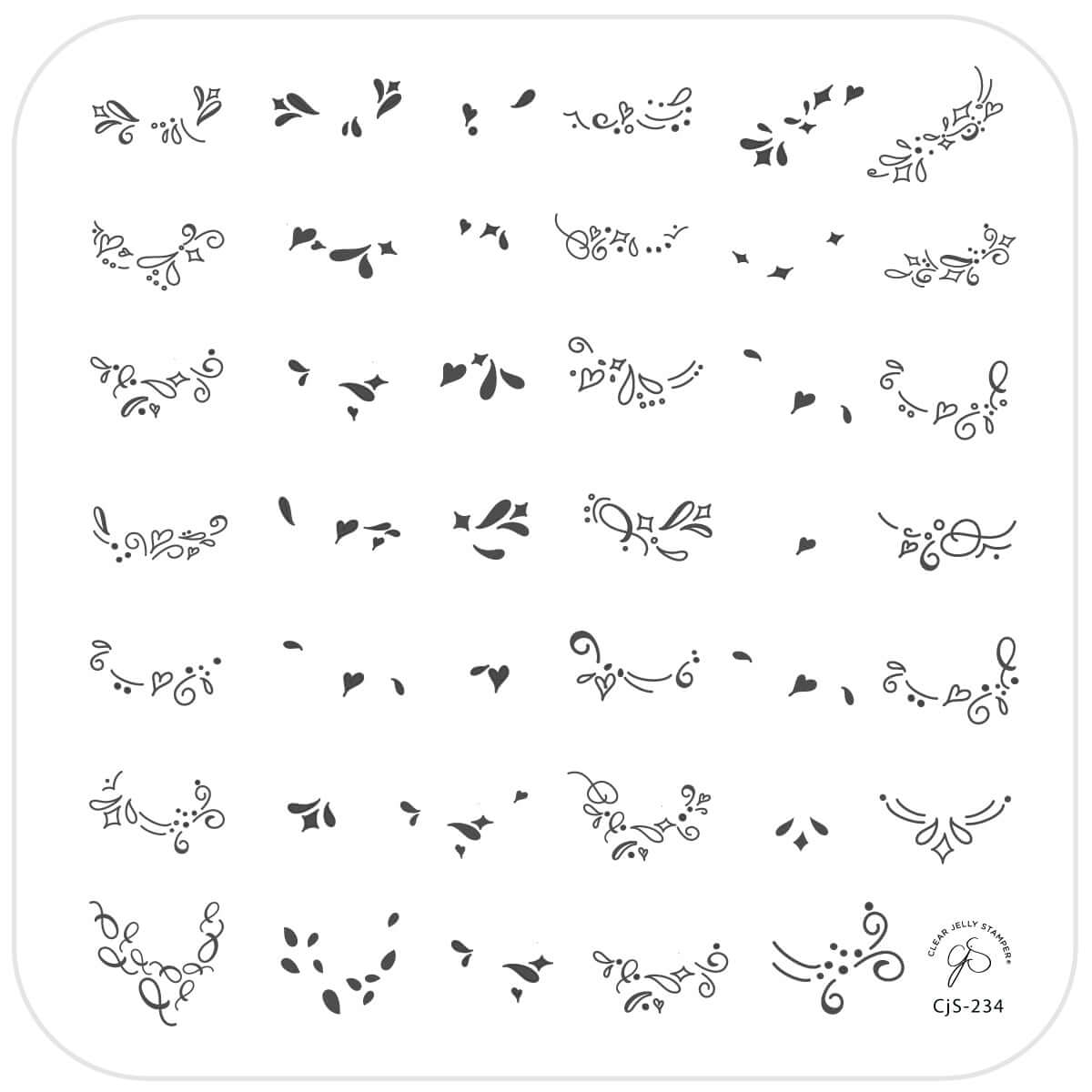 layered-nail-art-stamping-plate-with-French-tip-swirl-designs