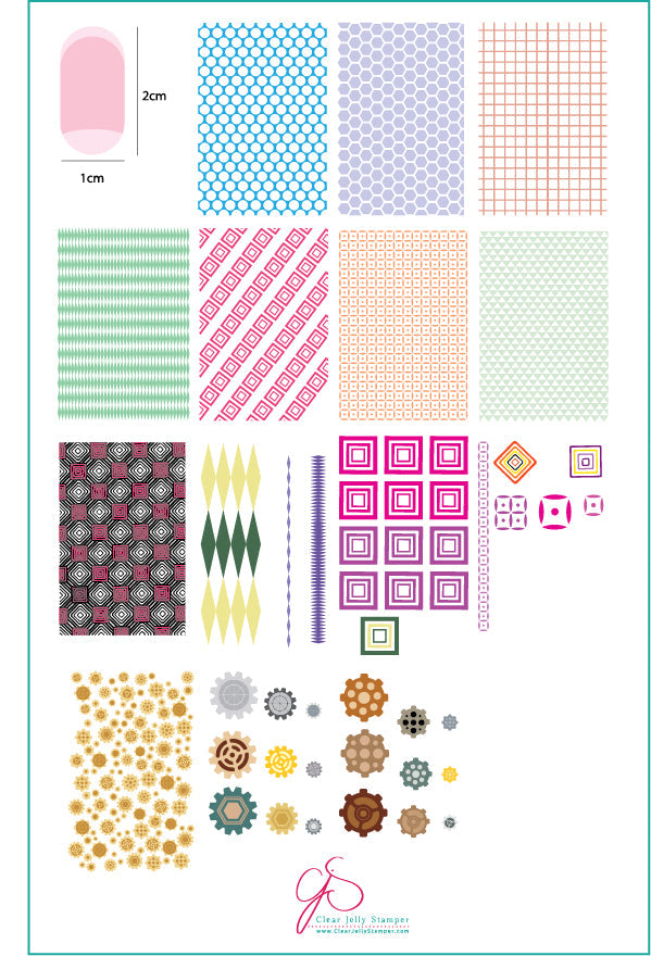 Chantel's Full Coverage (CjS LC-37) Steel Stamping Plate 14 x 9 Clear Jelly Stamper