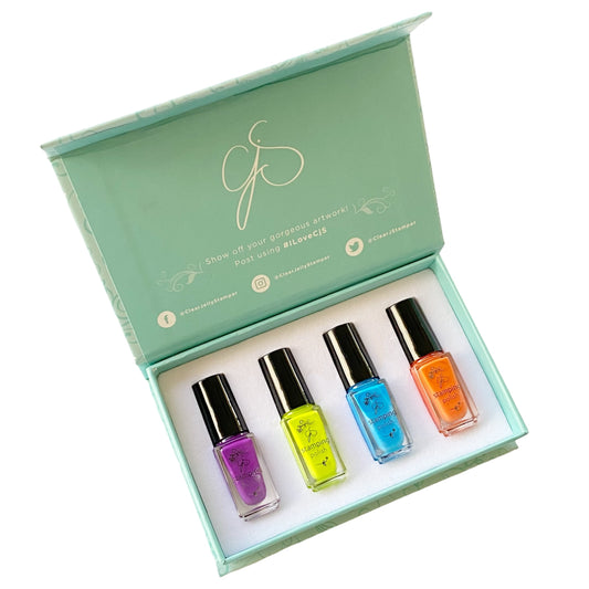 Nail Art Stamping Color Kit - Wild & Free (4 colors)