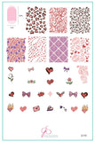 With Love (CjSV-35) Steel Layered Nail Art Stamping Plate