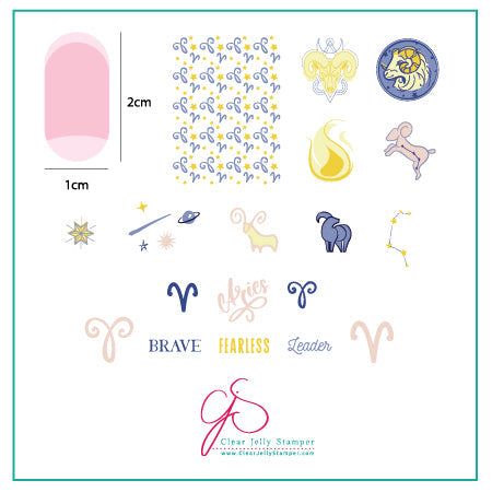 Aries (CjSZ-02) Steel Stamping Plate 6x6 Clear Jelly Stamper