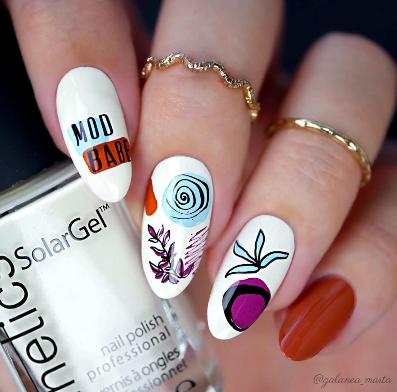 Mod Life Series - Minimalist (CjS-153) Etched Nail Art Stamping Plate