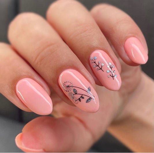 NEW and IMPROVED- Sticky Polish 01 - Black Polish Clear Jelly Stamper