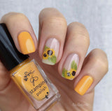 Sunflowers (CjS-163) Steel Layered Nail Art Stamping Plate