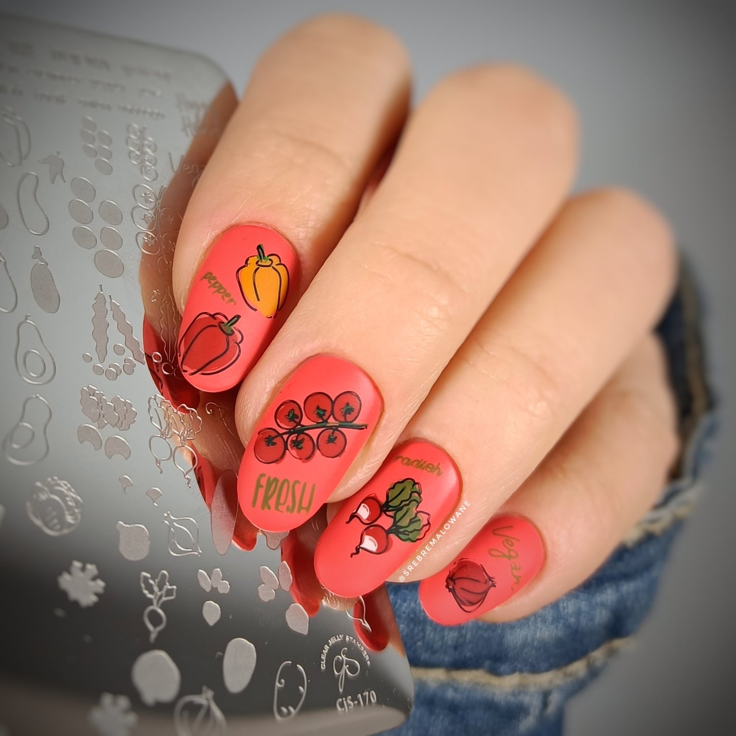 Happy Harvest (CjS-170) Etched Nail Art Stamping Plate