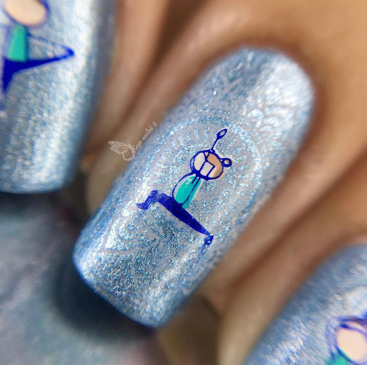 Zen Yoga (CjS-184) Steel Stamping Plate 14 x 9 Clear Jelly Stamper