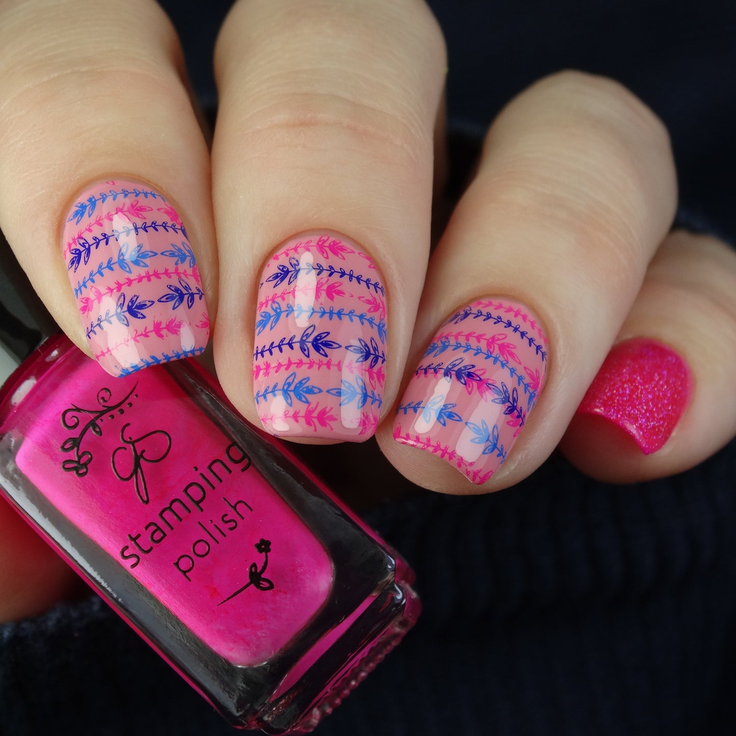 Textiles Series - 1 (CjS-185) Steel Stamping Plate 14 x 9 Clear Jelly Stamper