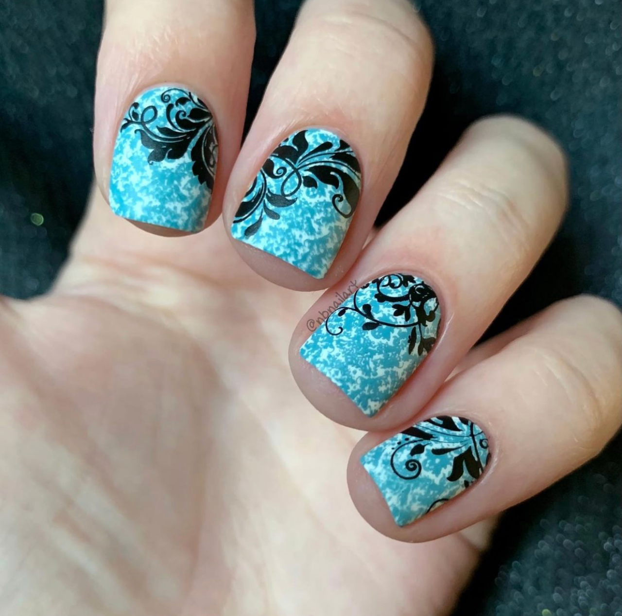Grunge Series - Chic (CjS-201) Etched Nail Art Stamping Plate