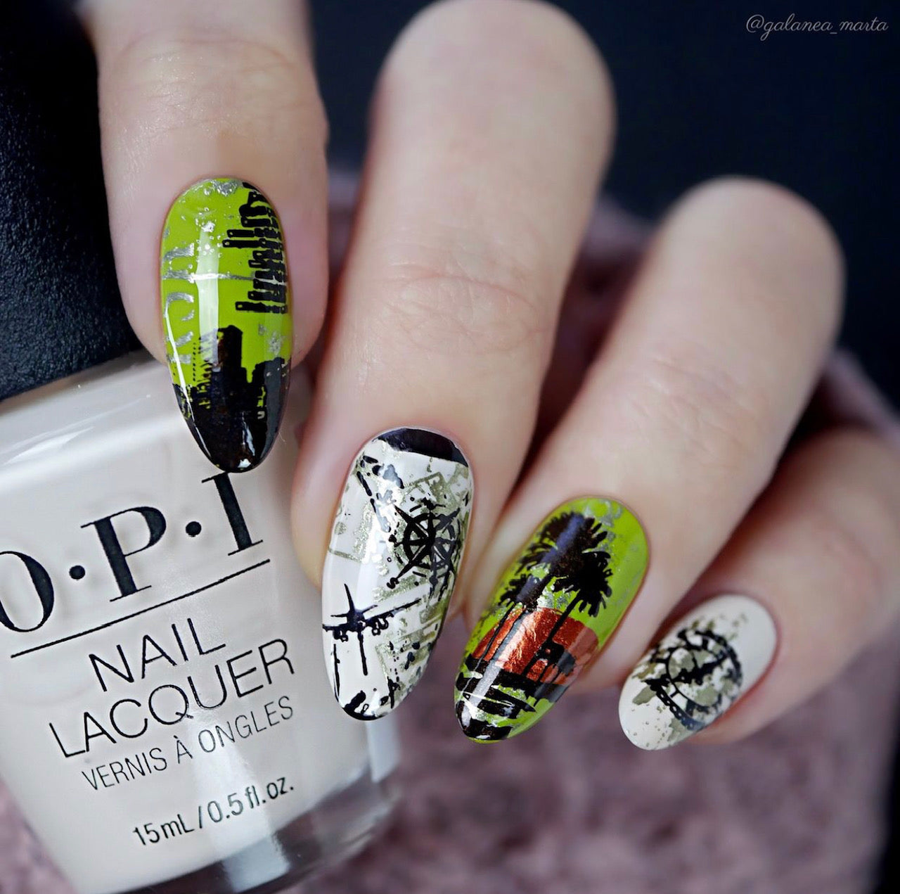 Grunge Series - City (CjS-202) Etched Nail Art Stamping Plate