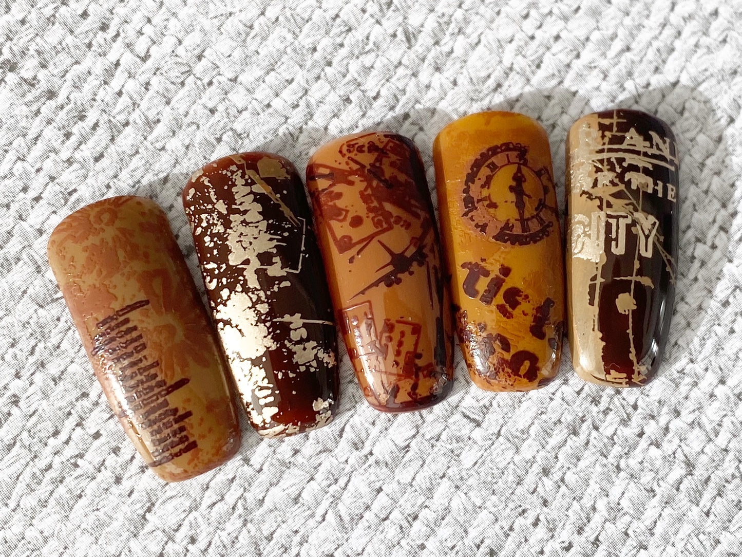 Grunge Series - City (CjS-202) Etched Nail Art Stamping Plate