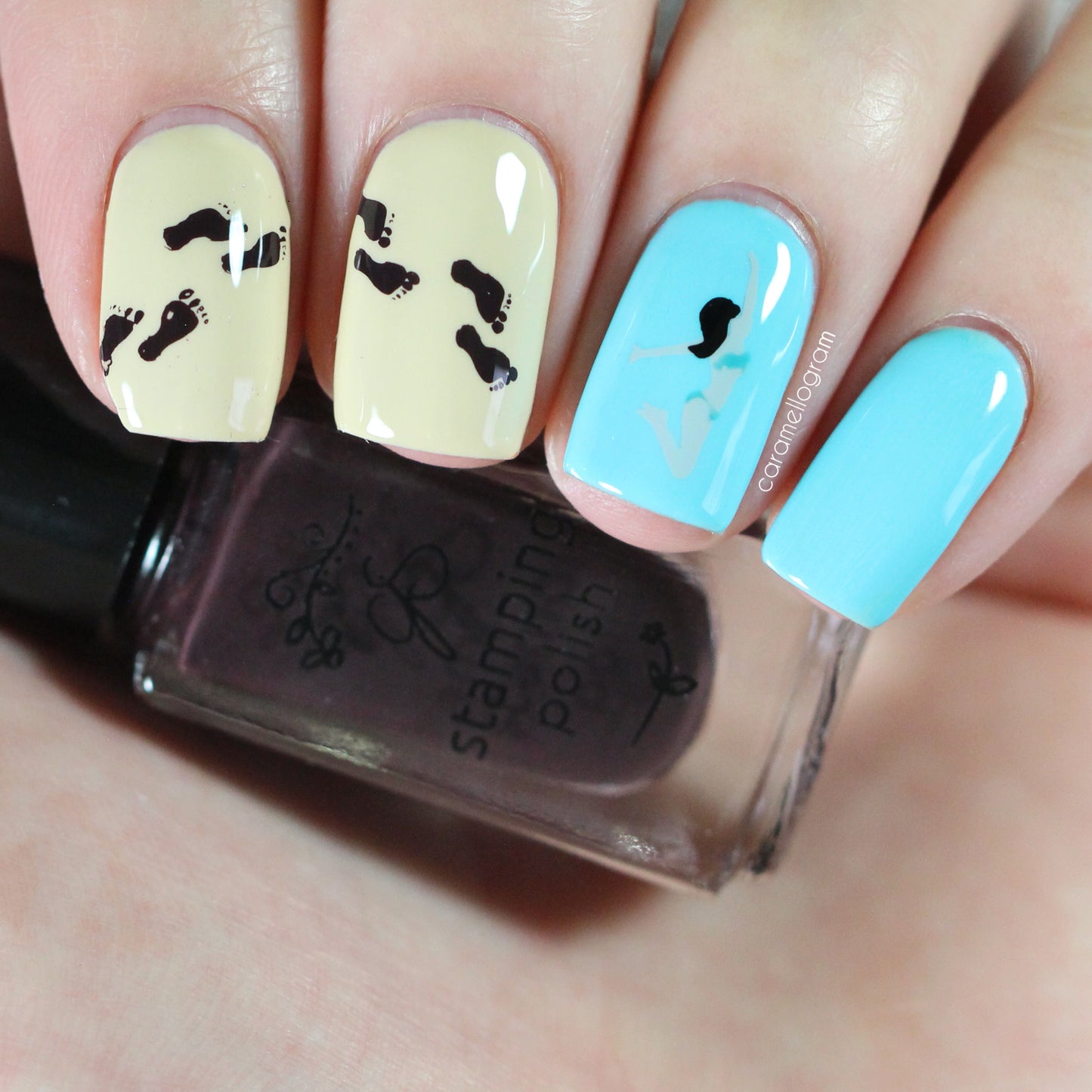 Lake Life (CjS-208) Etched Nail Art Stamping Plate