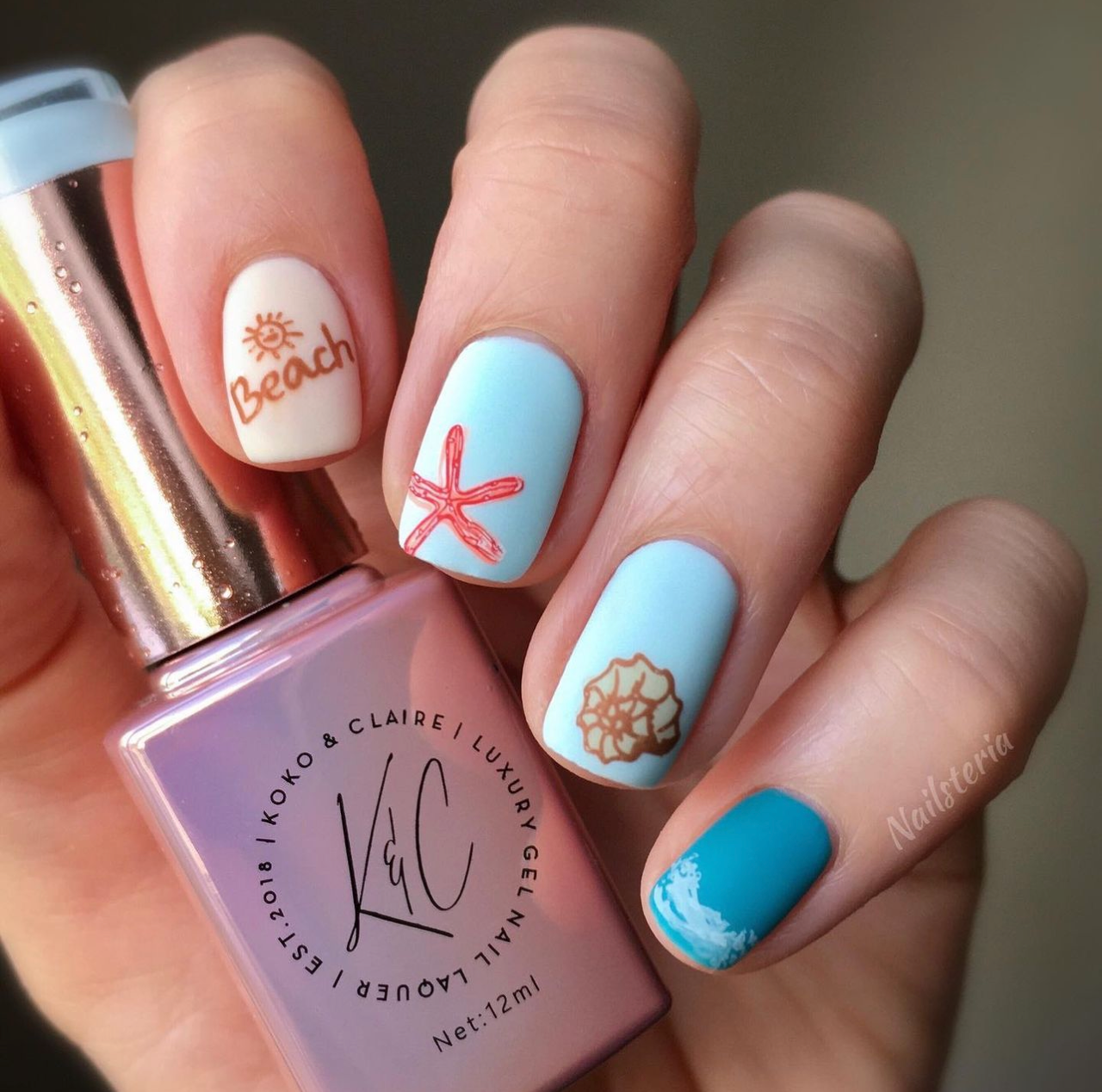 Lake Life (CjS-208) Etched Nail Art Stamping Plate