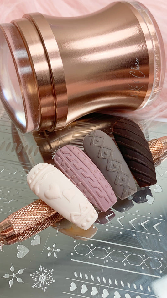 Sweater Textures (CjS-218) Etched Nail Art Stamping Plate