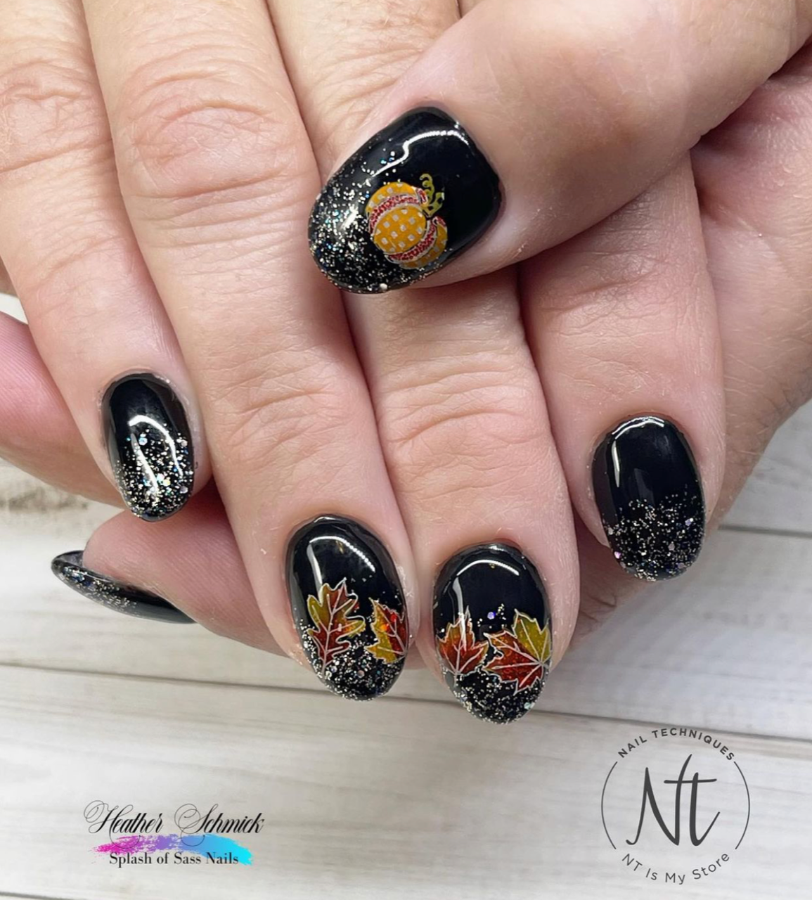 Patterned Pumpkins (CjS-220) Etchd Nail Art Stamping Plate