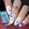 bright-cute-manicure-showing-nail-art-designs-of-woodland-creatures-and-the-letter-hi
