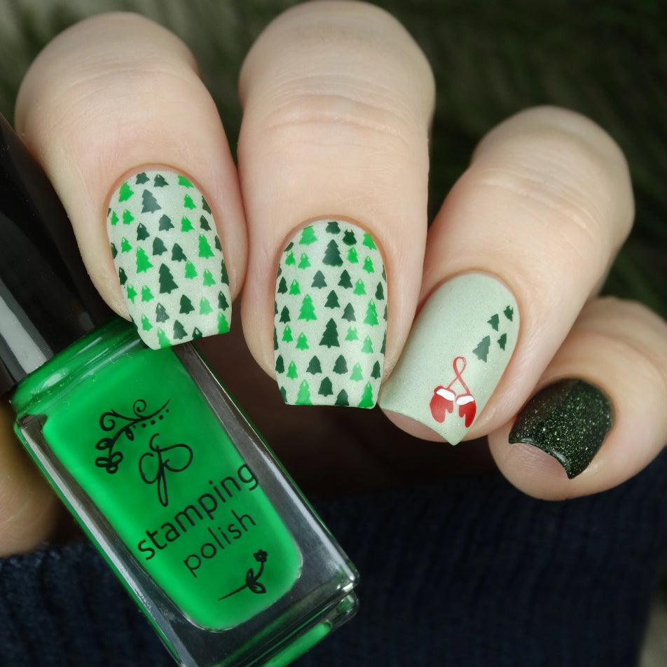 Pretty Paper - Jolly (CjSC-42) Etched Nail Art Stamping Plate