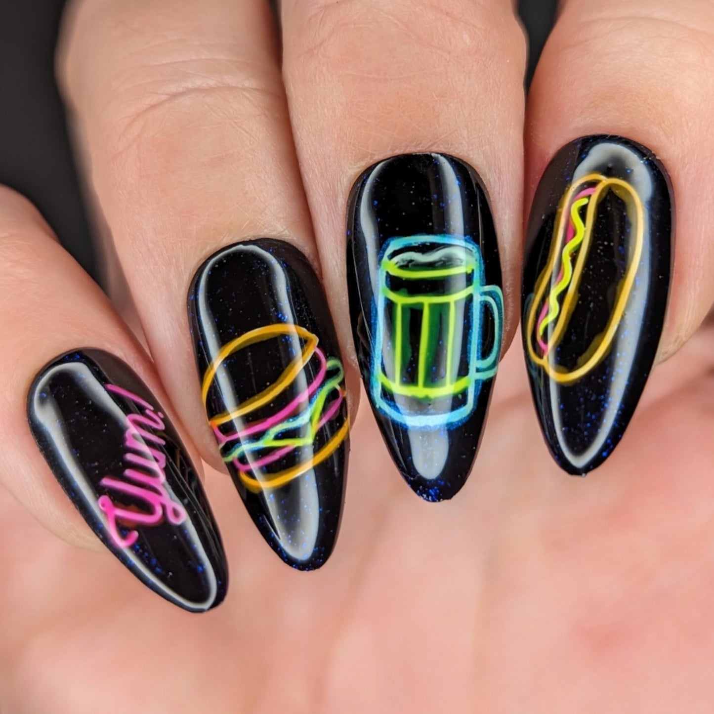 Order UP! (CjS-64) Etched Nail Art Stamping Plate