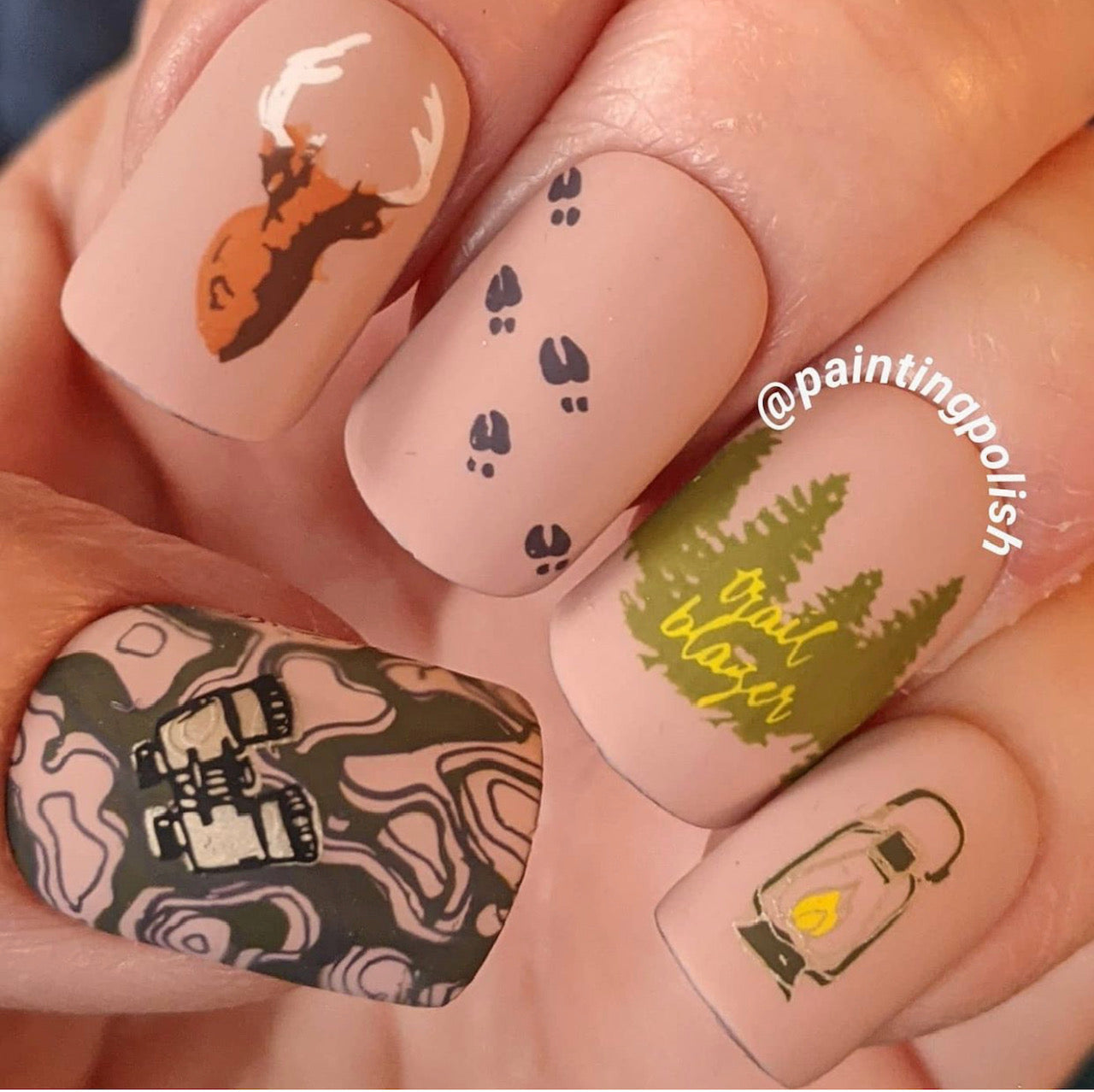 Adventure Begins (CjS-67) Steel Nail Art Stamping Plate 14 x 9 Clear Jelly Stamper