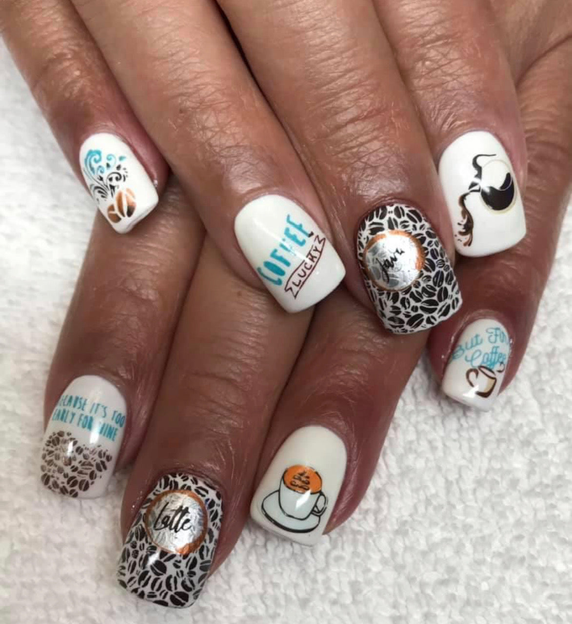 Roasted (CjS-89) - Steel Nail Art Stamping Plate 14 x 9 Clear Jelly Stamper