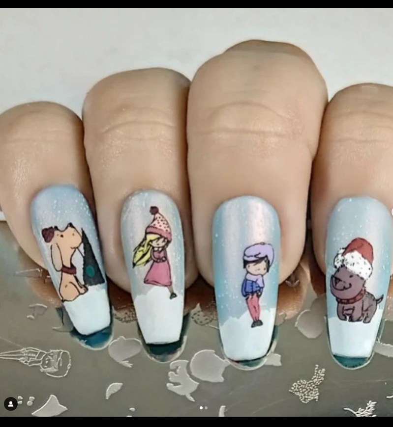 Sweetest Season (CjSC-32) Etched Nail Art Stamping Plate