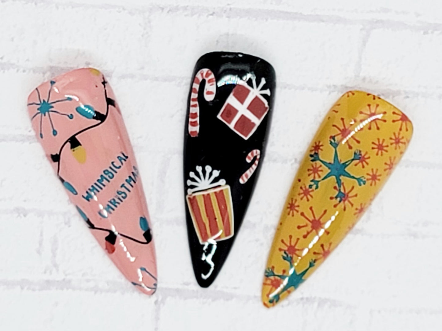 Whimsical Christmas (CjSC-54) Etched Nail Art Stamping Plate