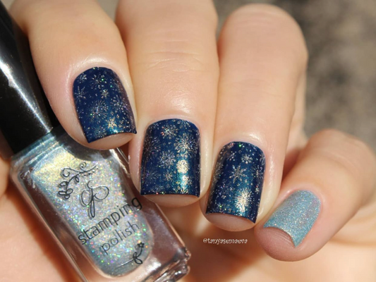 Holy Night (CjSC-57) Etched Nail Art Stamping Plate