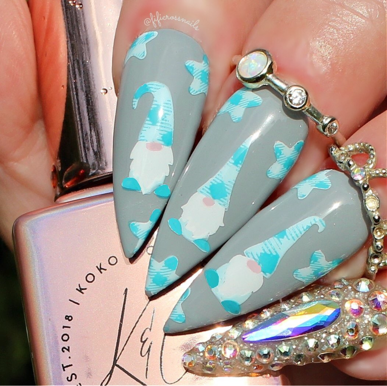 Patterned Holidays (CjSC-60) Etched Nail Art Stamping Plate
