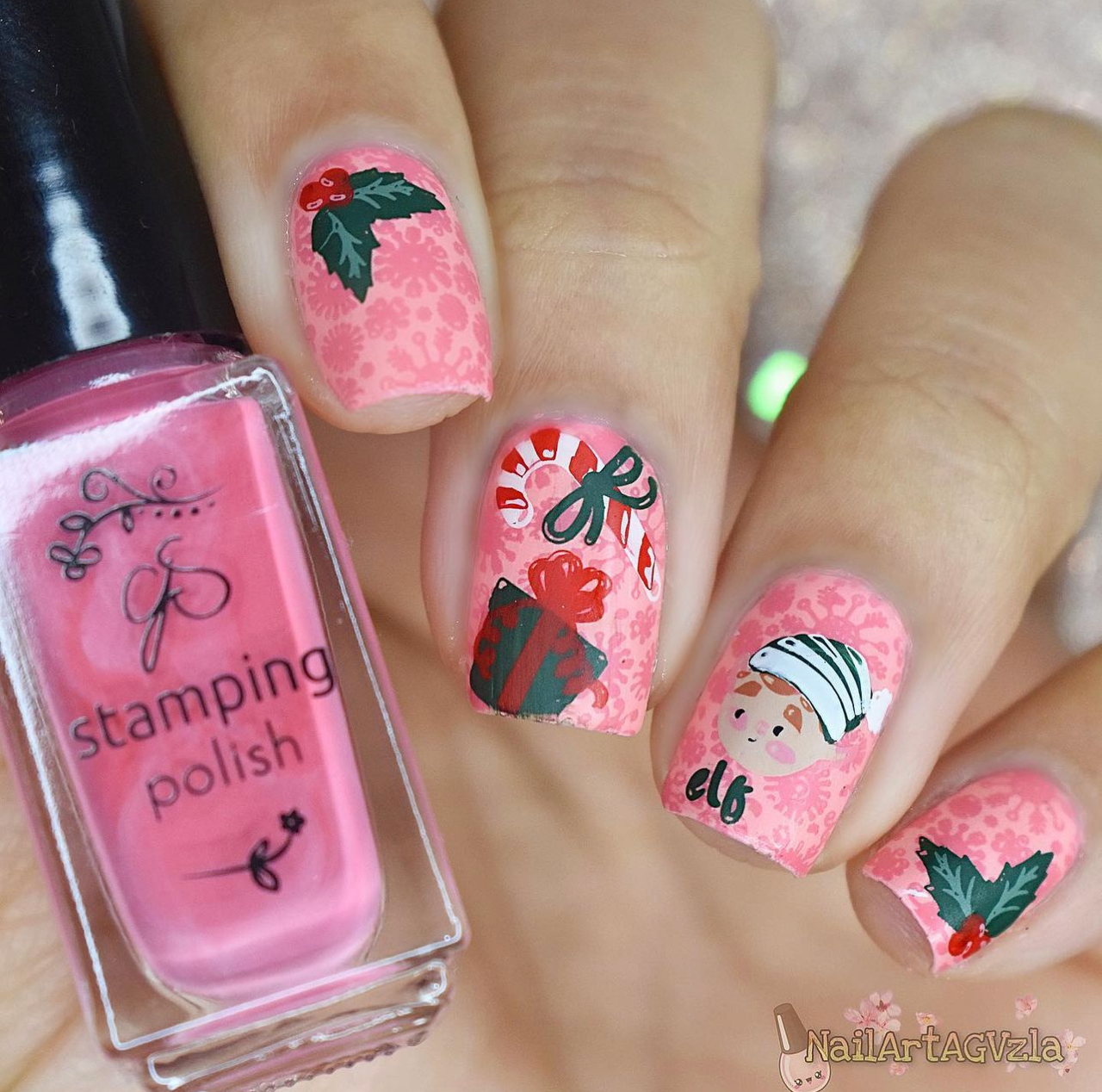 Cast Of Christmas Cuties (CjSC-62) Etched Nail Art Stamping Plate