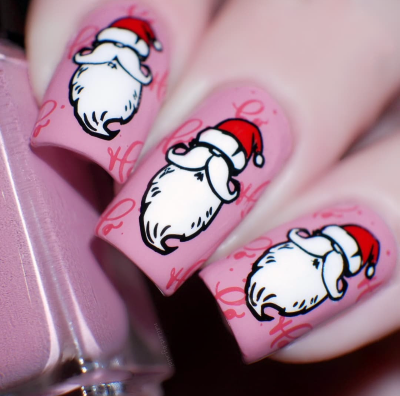 Dear Santa (CjSC-63) Etched Nail Art Stamping Plate