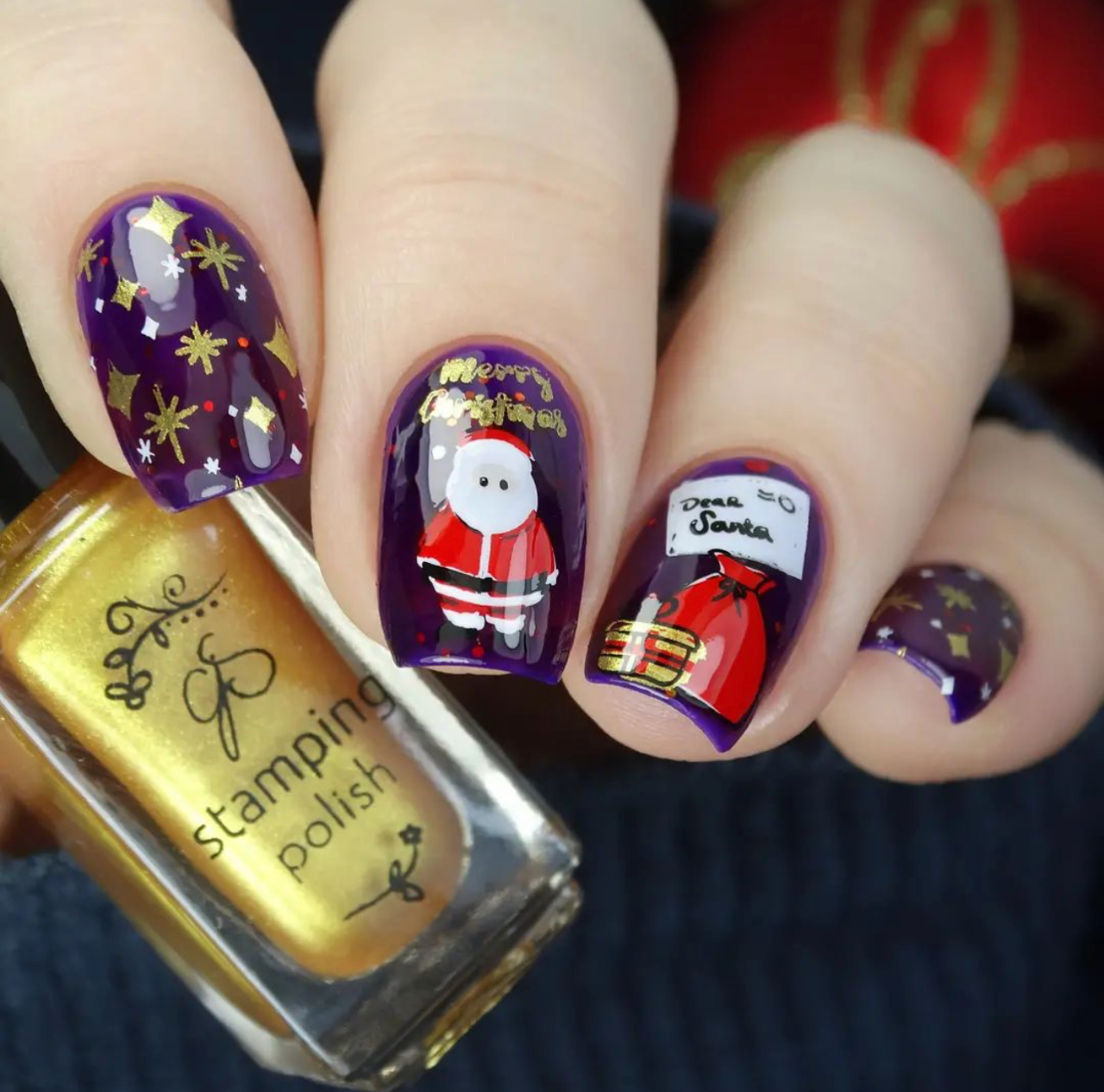 Oh, What Fun! (CjSC-64)Etched Nail Art Stamping Plate