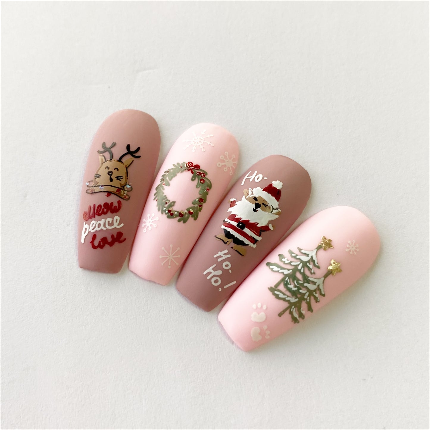 Catmas (CjSC-67) Etched Nail Art Stamping Plate