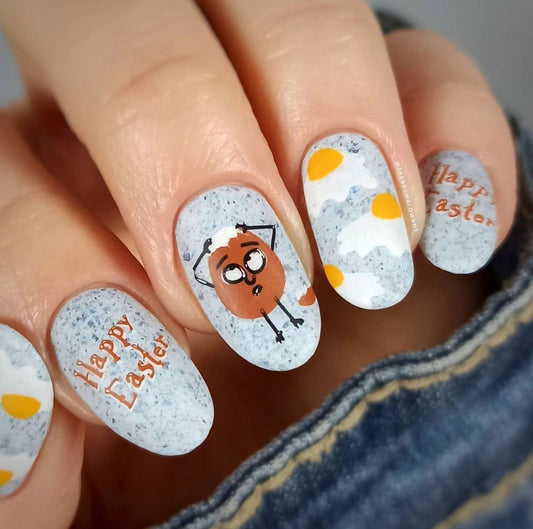 Eggspression (CjSH-64) Steel Stamping Plate 8 x 8 Clear Jelly Stamper