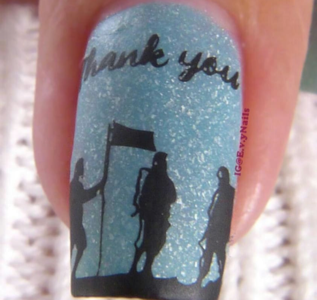 We Remember (CjSH-72) Etched Nail Art Stamping Plate