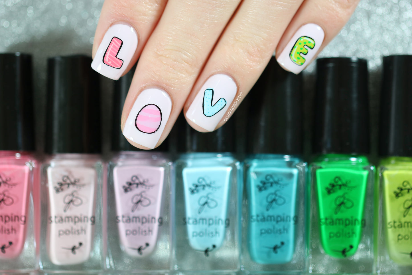 Patterned Easter Gnomes (CjSH-75) Etched Nail Art Stamping Plate