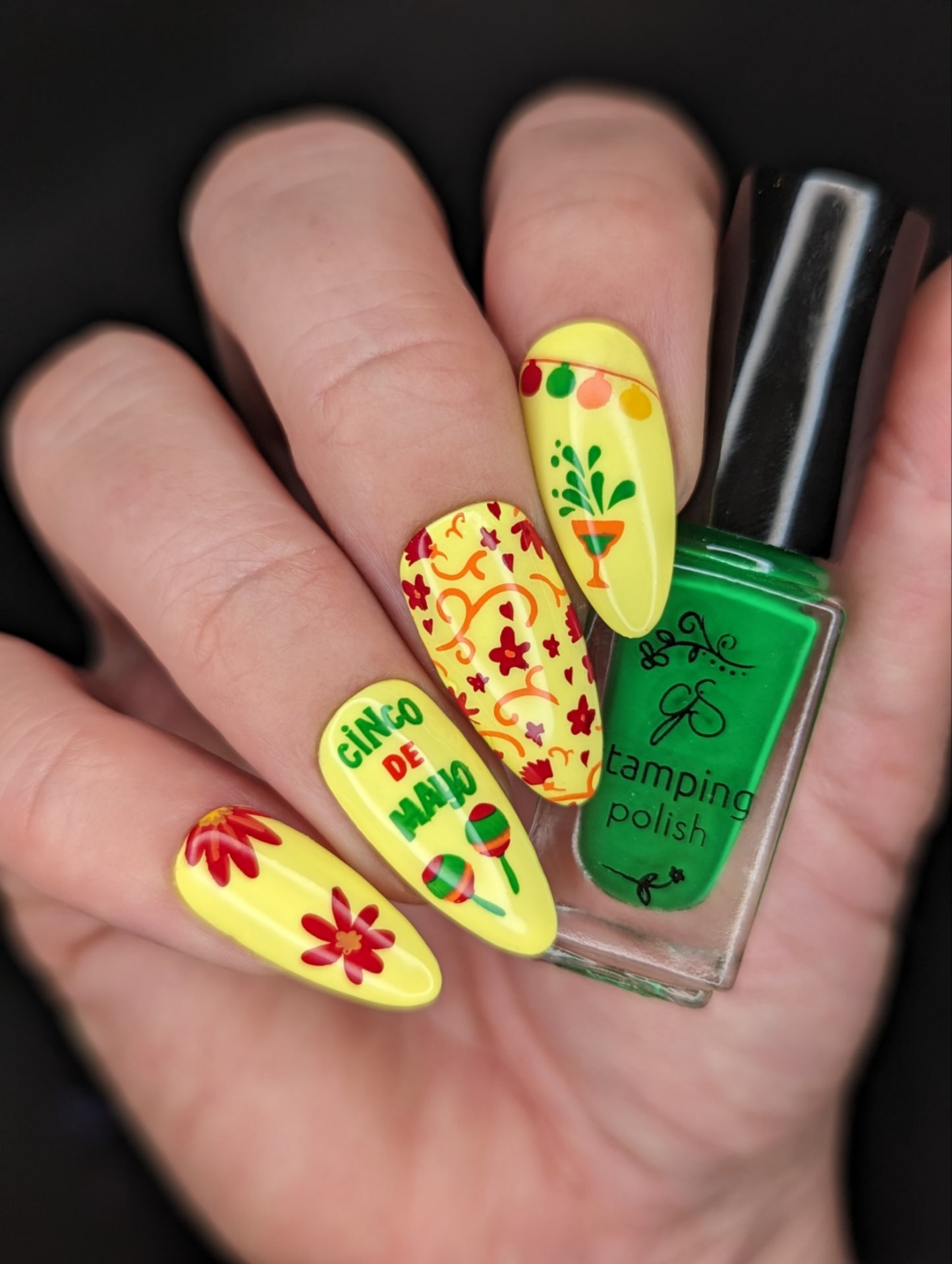 Cinco De Mayo (CjSH-85) Etched Nail Art Stamping Plate