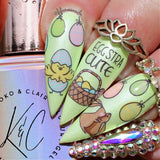 Silly Bunny (CjSH-87) Steel Nail Art Layered Stamping Plate