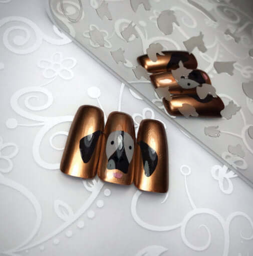 Puppy Love (CjS LC-23 ) - Steel Stamping Plate 14 x 9 Clear Jelly Stamper