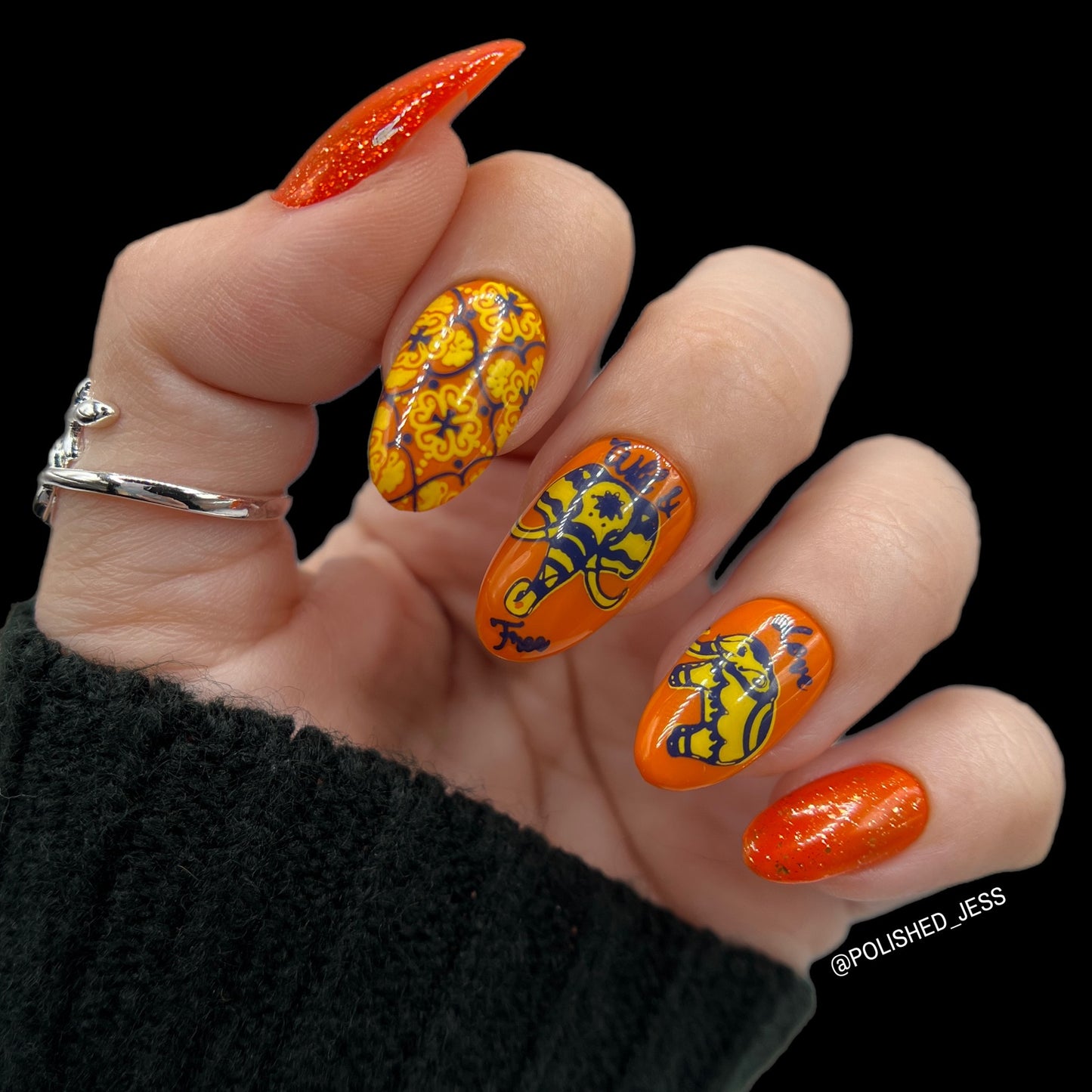 Everything Elephant (CjS LC-44) Etched Nail Art Stamping Plate