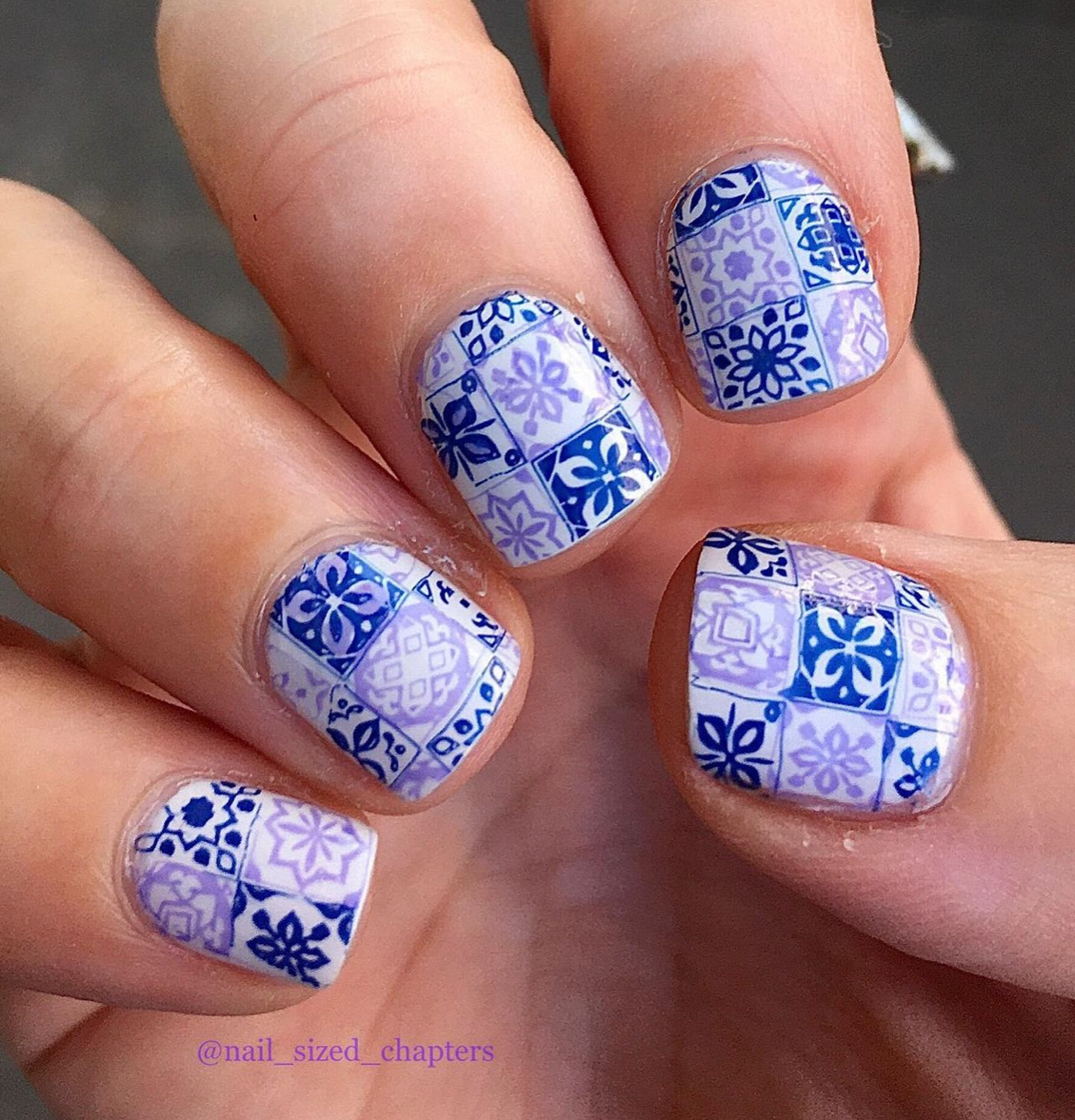 Mayolica (CjSLC-63) Etched Nail Art Stamping Plate