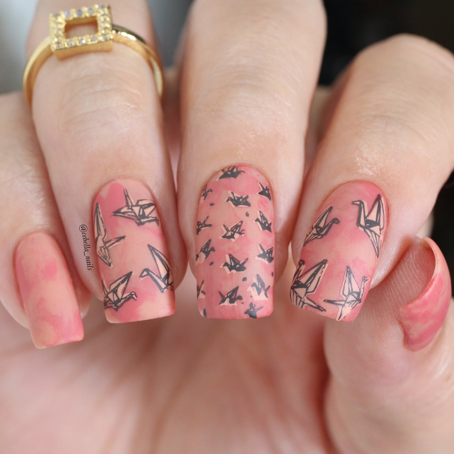 Luck and Happiness (CjSLC-70) Etched Nail Art Stamping Plate