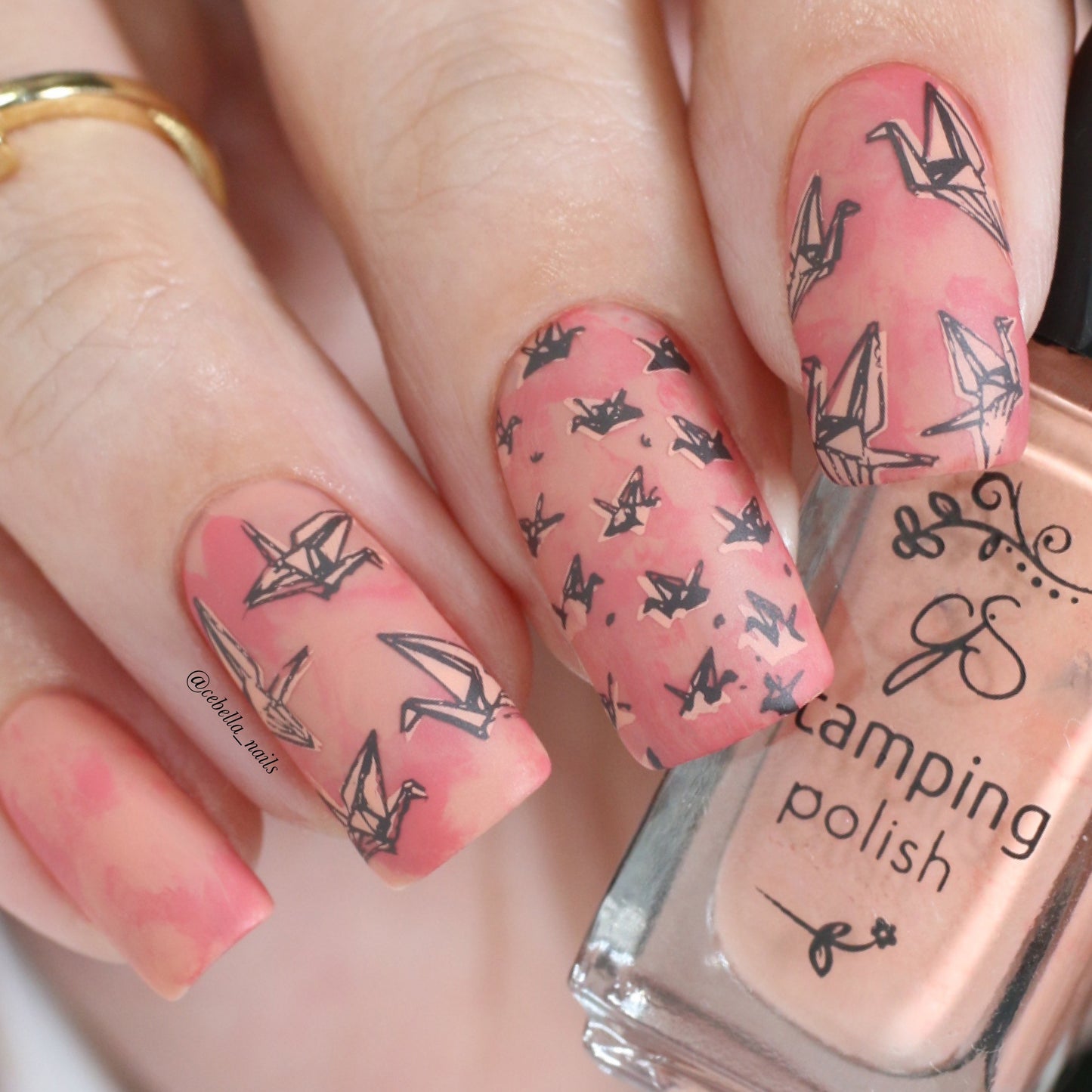 Luck and Happiness (CjSLC-70) Etched Nail Art Stamping Plate