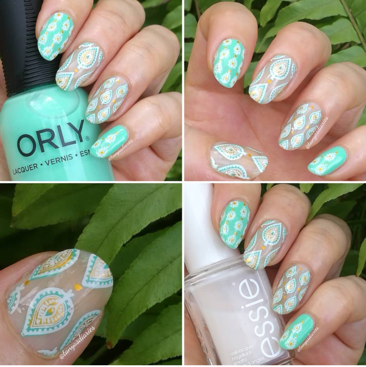 Namaste - India (CjSLC-76) Etched Nail Art Stamping Plate