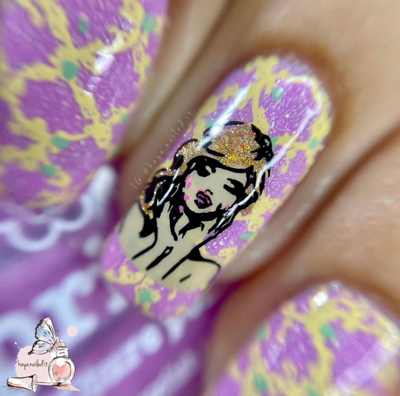 Kaye's Fashion Flavor (CjSLC-77) Etched Nail Art Stamping Plate