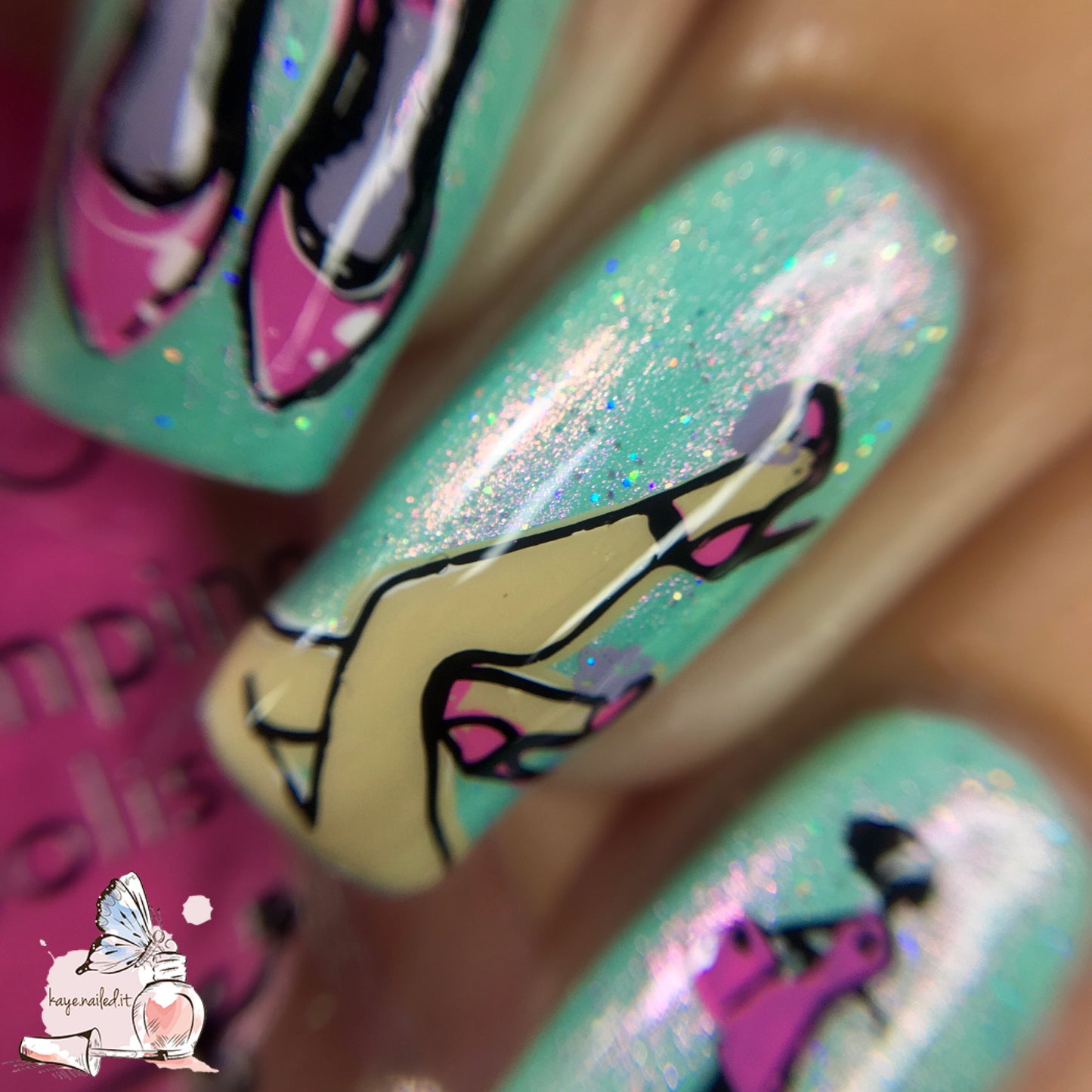 Kaye's Fashion Flavor (CjSLC-77) Etched Nail Art Stamping Plate