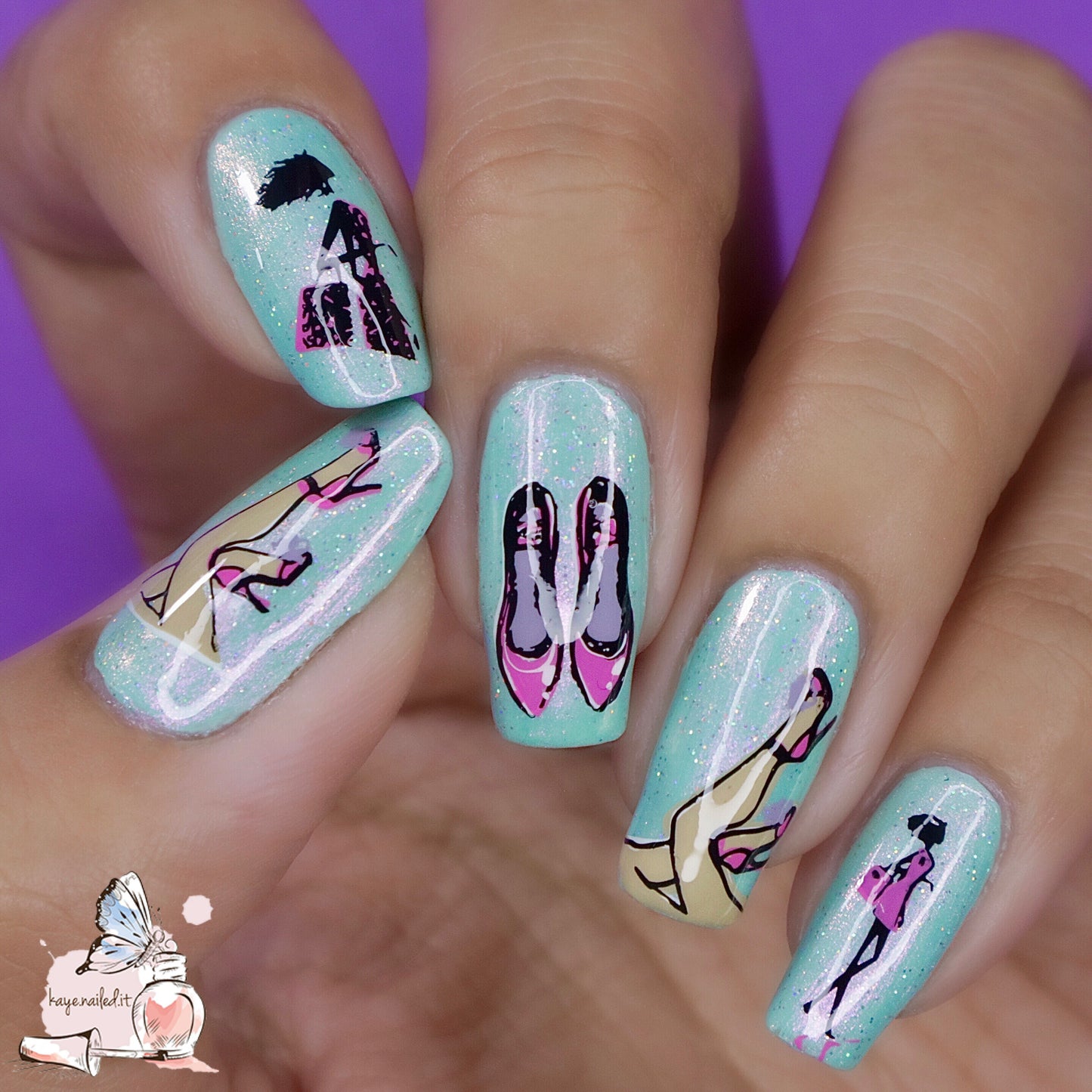 Kaye's Fashion Flavor (CjSLC-77) Etched Nail Art Stamping Plate